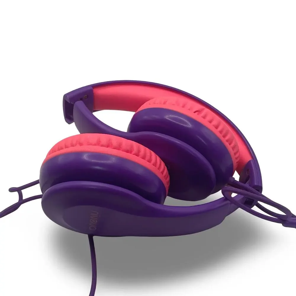 Nivava Gaming Headset with Microphone Purple Pink Stereo Surround Sound PC Xbox